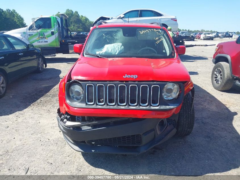 2018 Jeep Renegade Latitude Fwd VIN: ZACCJABB5JPG80276 Lot: 39457780