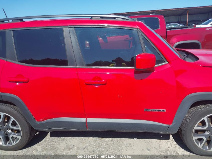 2018 Jeep Renegade Latitude Fwd VIN: ZACCJABB5JPG80276 Lot: 39457780