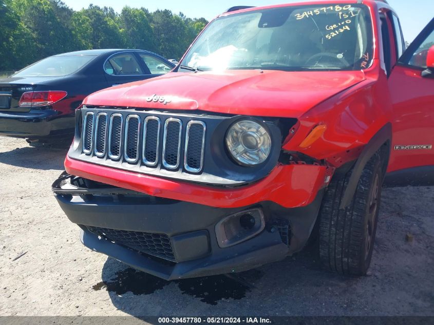 2018 Jeep Renegade Latitude Fwd VIN: ZACCJABB5JPG80276 Lot: 39457780