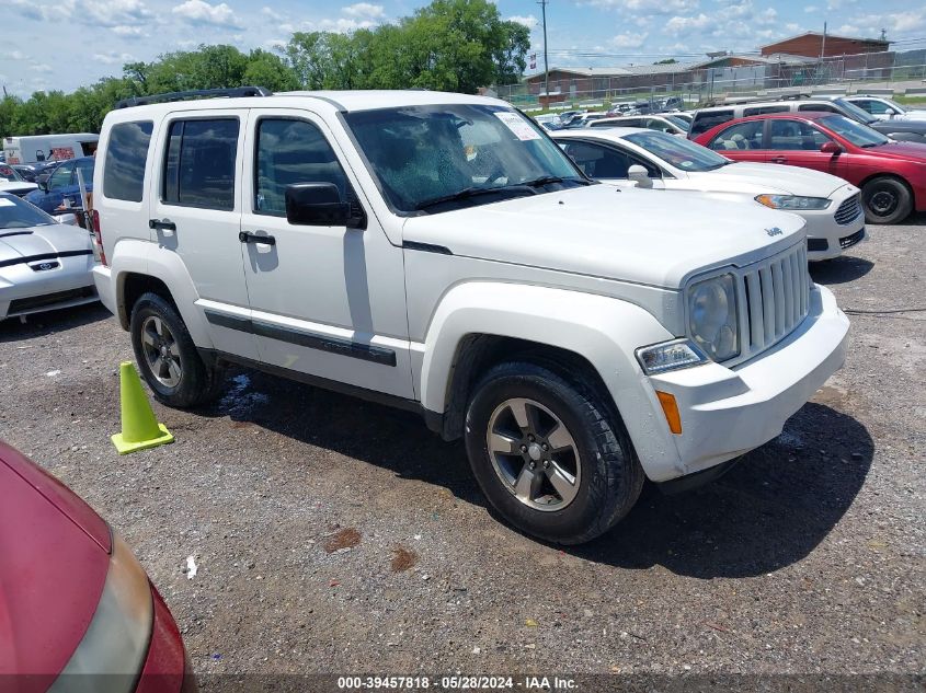 2008 Jeep Liberty Sport VIN: 1J8GP28K48W257160 Lot: 39457818