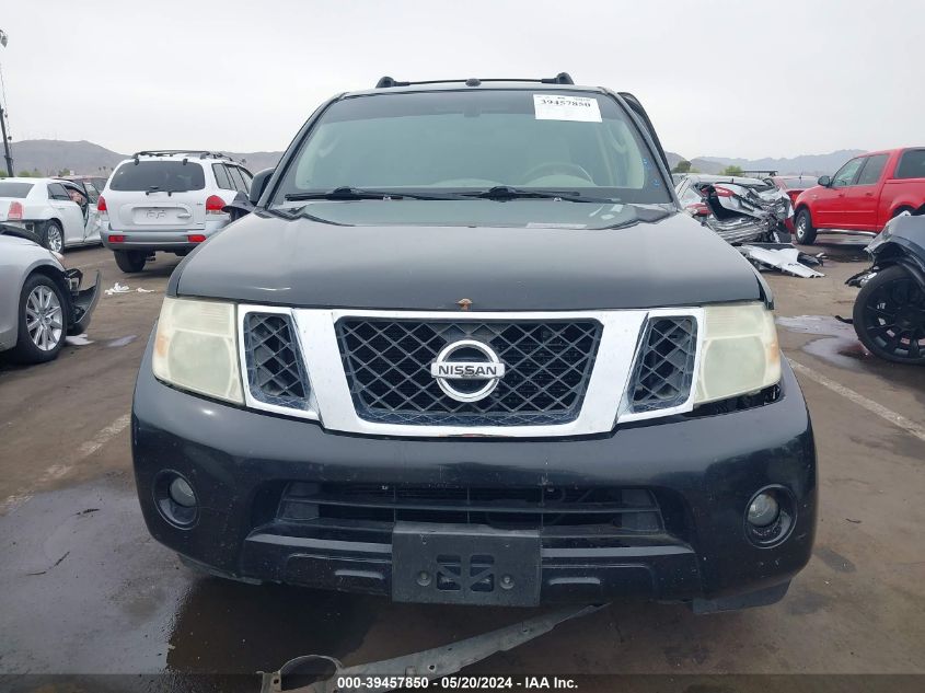 2008 Nissan Pathfinder Se VIN: 5N1AR18U08C626922 Lot: 39457850