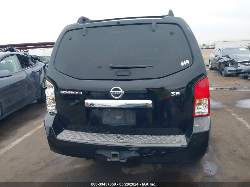 2008 Nissan Pathfinder Se VIN: 5N1AR18U08C626922 Lot: 39457850