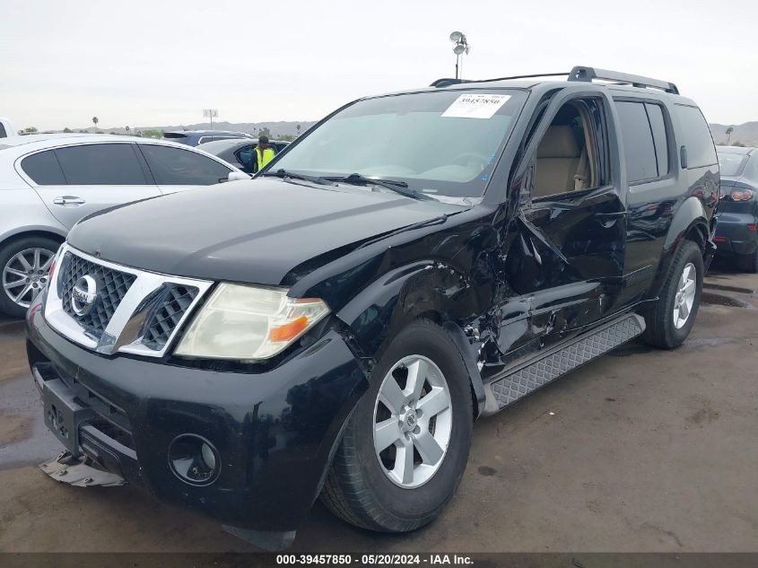 2008 Nissan Pathfinder Se VIN: 5N1AR18U08C626922 Lot: 39457850