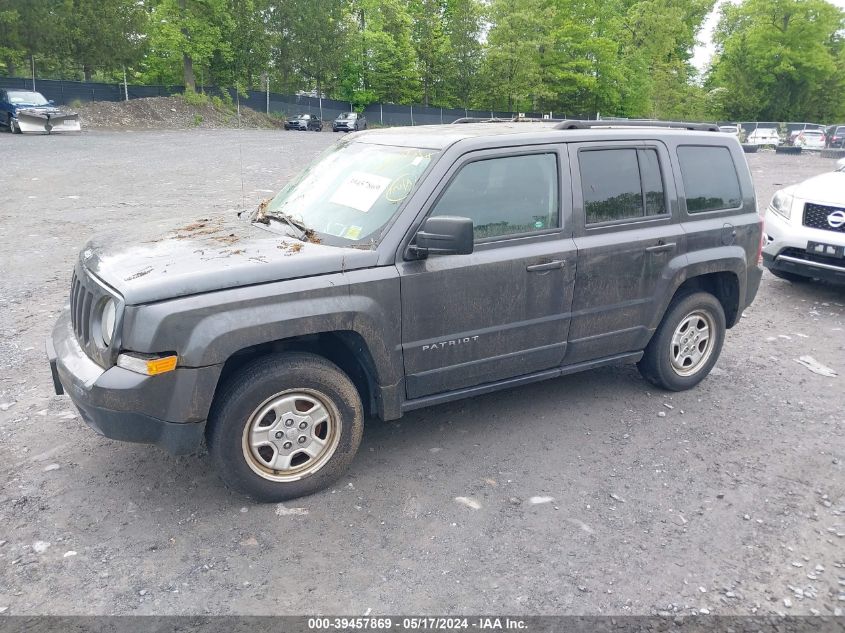 2016 Jeep Patriot Sport VIN: 1C4NJRBBXGD782896 Lot: 39457869