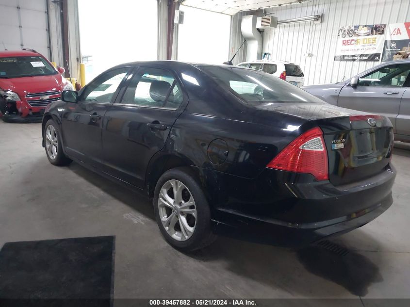 2012 Ford Fusion Se VIN: 3FAHP0HA0CR144380 Lot: 39457882