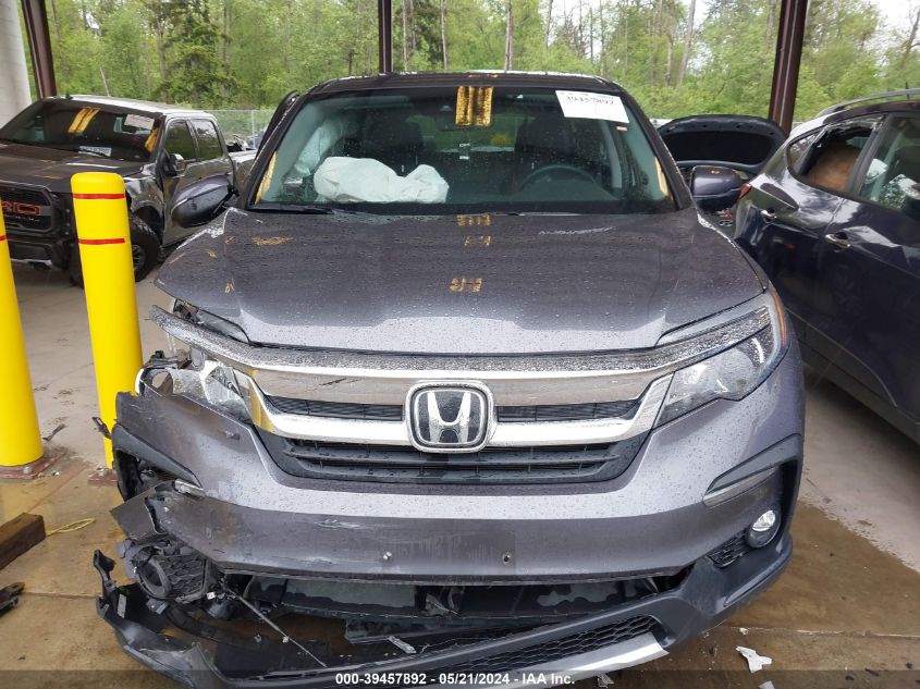 2019 Honda Pilot Ex-L VIN: 5FNYF6H57KB096055 Lot: 39457892