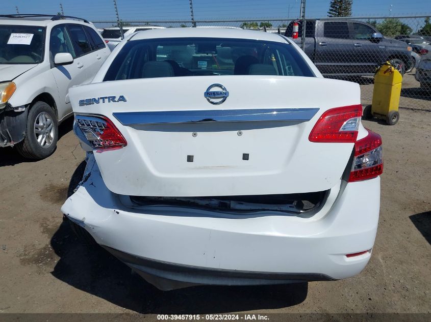 2015 Nissan Sentra S VIN: 3N1AB7AP0FY291670 Lot: 39457915