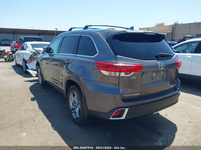 2018 Toyota Highlander Limited Platinum VIN: 5TDDZRFHXJS490552 Lot: 39457916