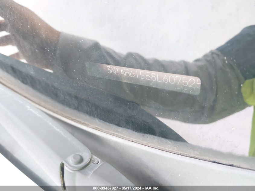 2008 Nissan Sentra 2.0 VIN: 3N1AB61E58L607525 Lot: 39457927