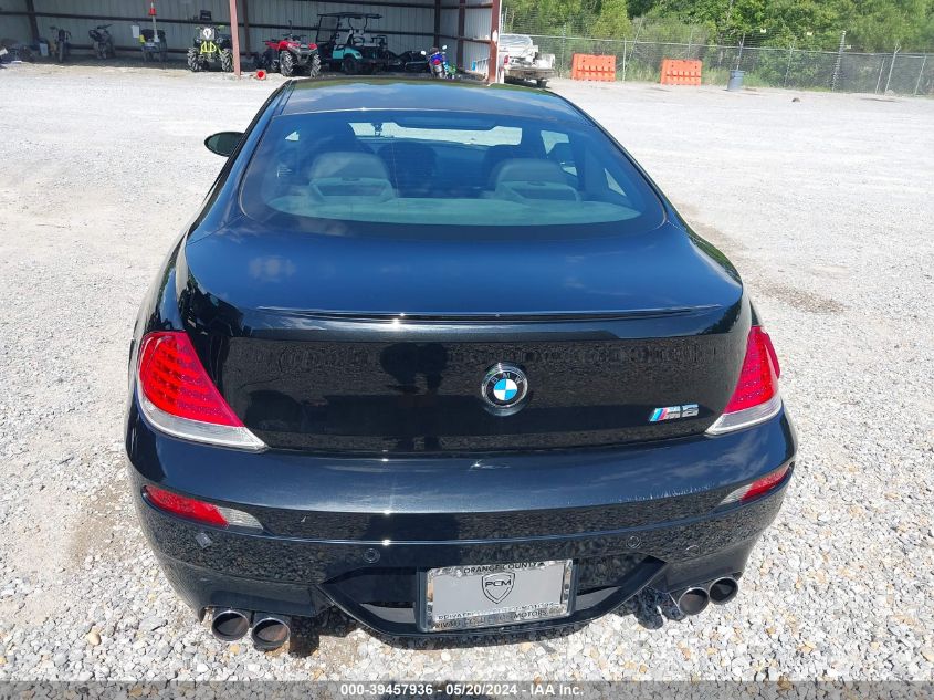 2007 BMW M6 VIN: WBSEH93537CY23758 Lot: 39457936