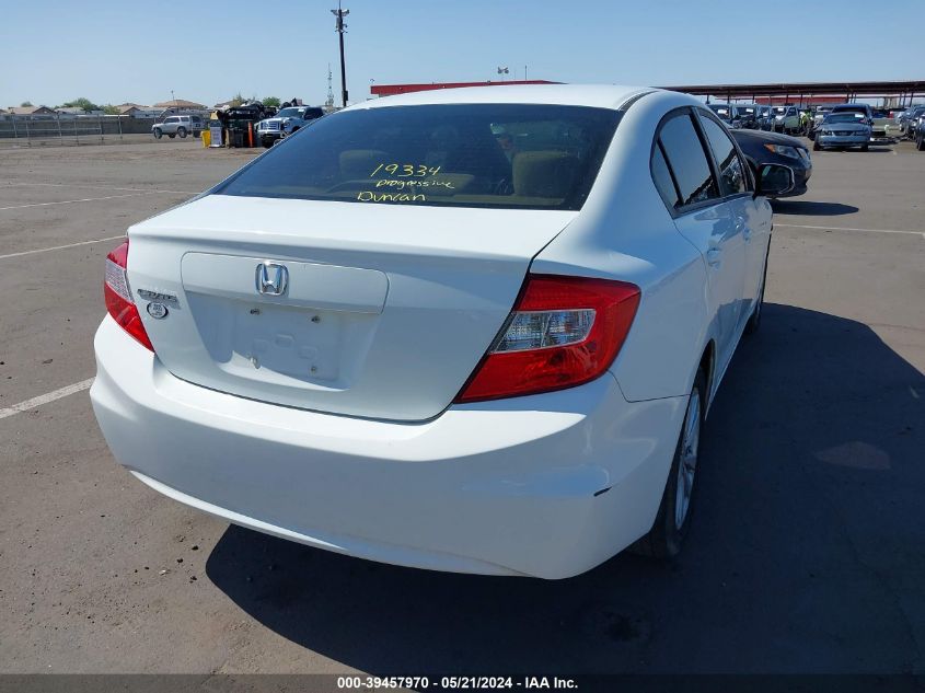 2012 Honda Civic Ex VIN: 2HGFB2F81CH301620 Lot: 39457970