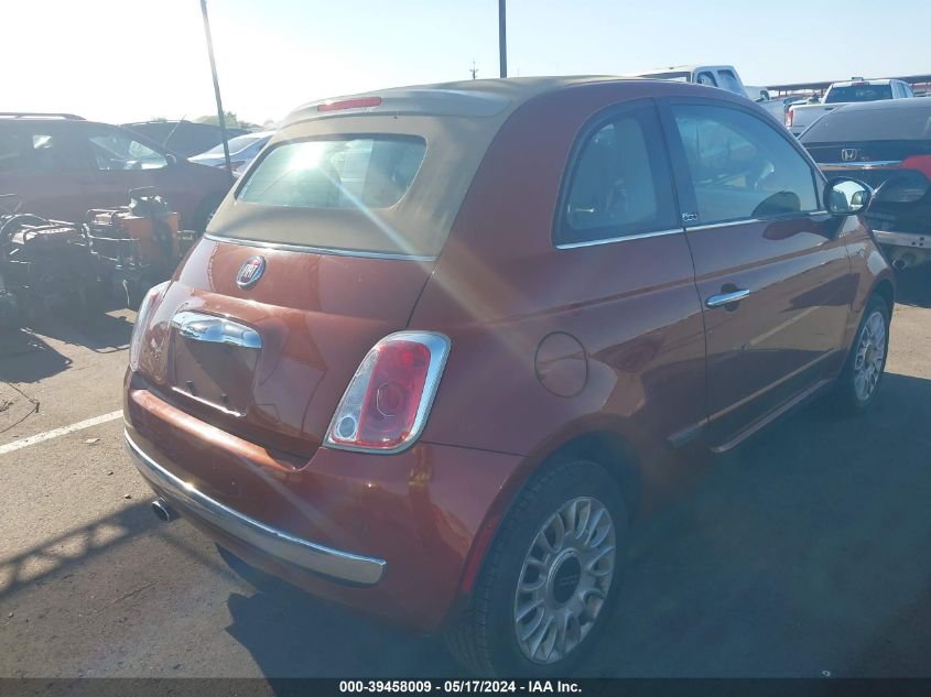 2015 Fiat 500 Lounge VIN: 3C3CFFERXFT621414 Lot: 39458009