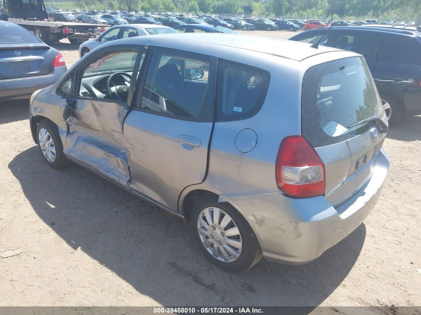 2007 Honda Fit VIN: JHMGD38437S032806 Lot: 39458010