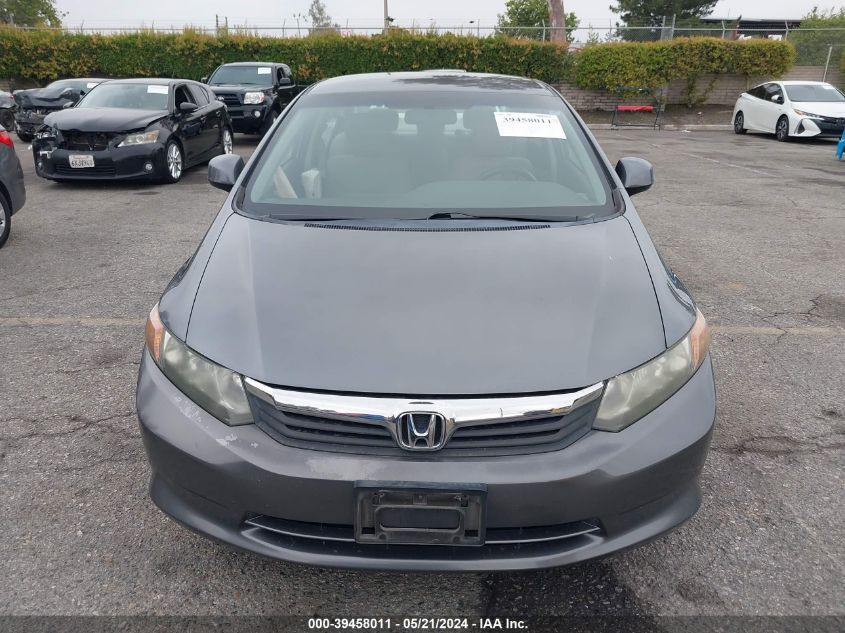 2012 Honda Civic Lx VIN: 19XFB2F53CE391790 Lot: 39458011