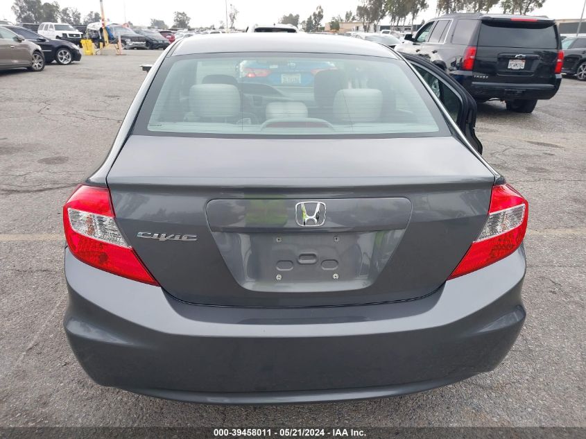 2012 Honda Civic Lx VIN: 19XFB2F53CE391790 Lot: 39458011