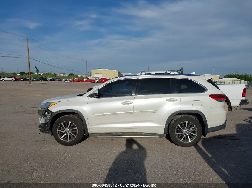 2017 Toyota Highlander Xle VIN: 5TDJZRFH3HS513473 Lot: 39458012