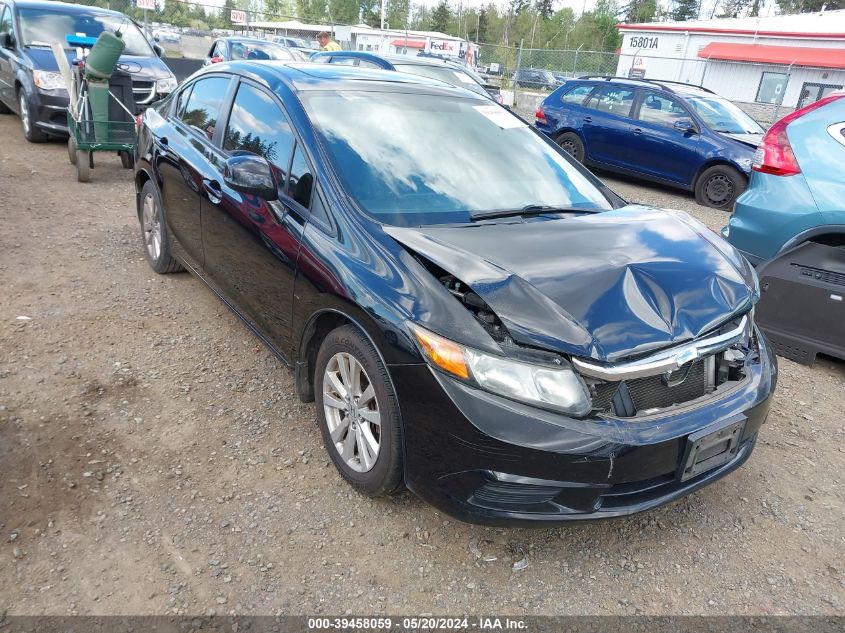 2012 Honda Civic Ex VIN: 2HGFB2F81CH598498 Lot: 39458059