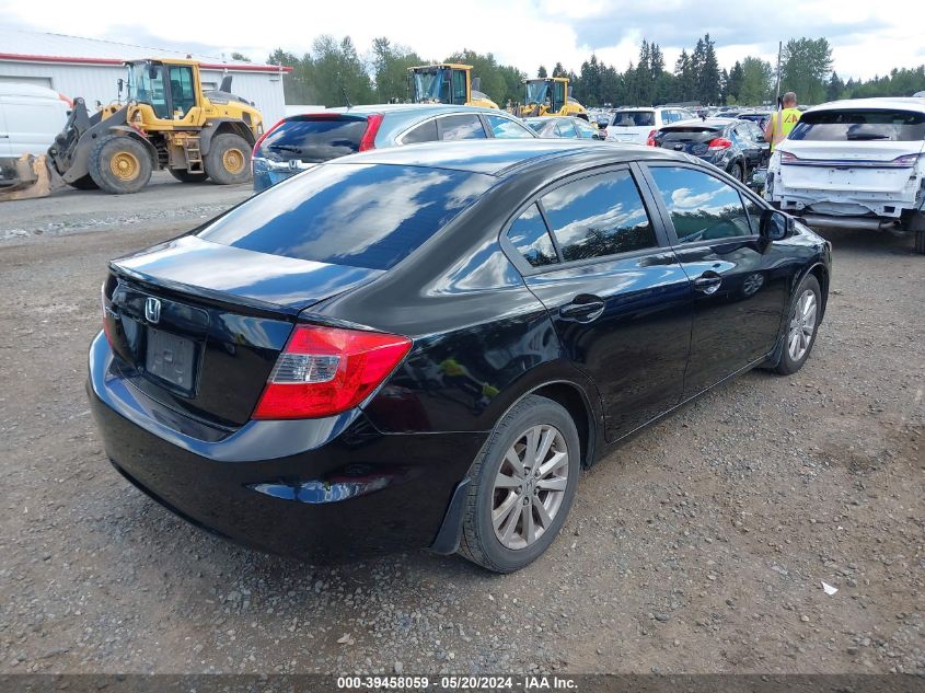 2012 Honda Civic Ex VIN: 2HGFB2F81CH598498 Lot: 39458059