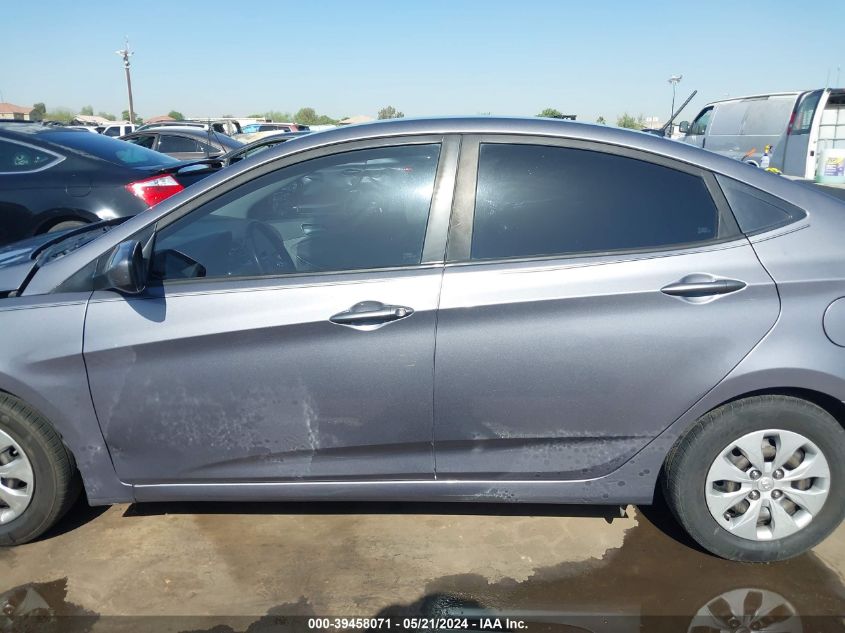 2016 Hyundai Accent Se VIN: KMHCT4AE6GU105243 Lot: 39458071