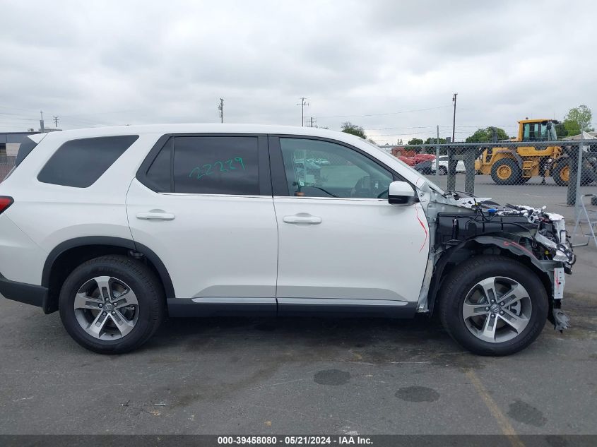 2024 Honda Pilot 2Wd Ex-L VIN: 5FNYG2H42RB013509 Lot: 39458080