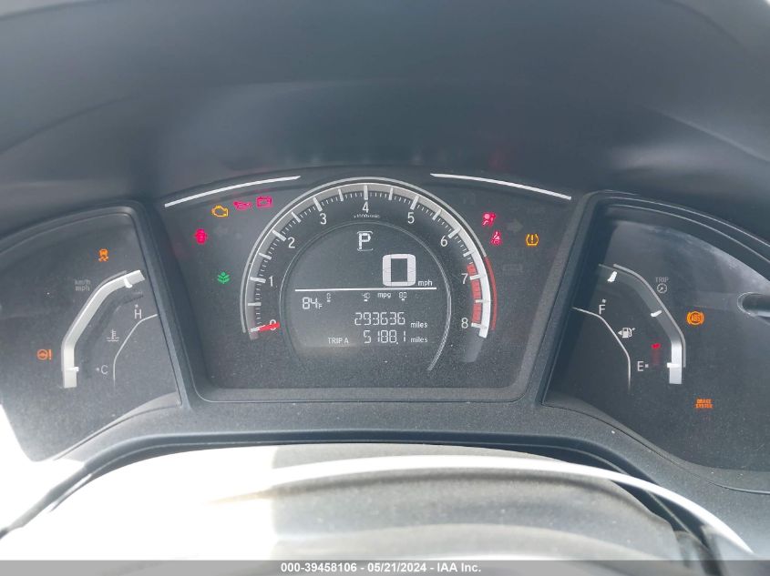 2018 Honda Civic Lx VIN: 2HGFC2F54JH579623 Lot: 39458106