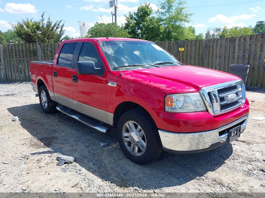 2008 Ford F-150 Xl/Xlt VIN: 1FTRW12W78FB67185 Lot: 39458146