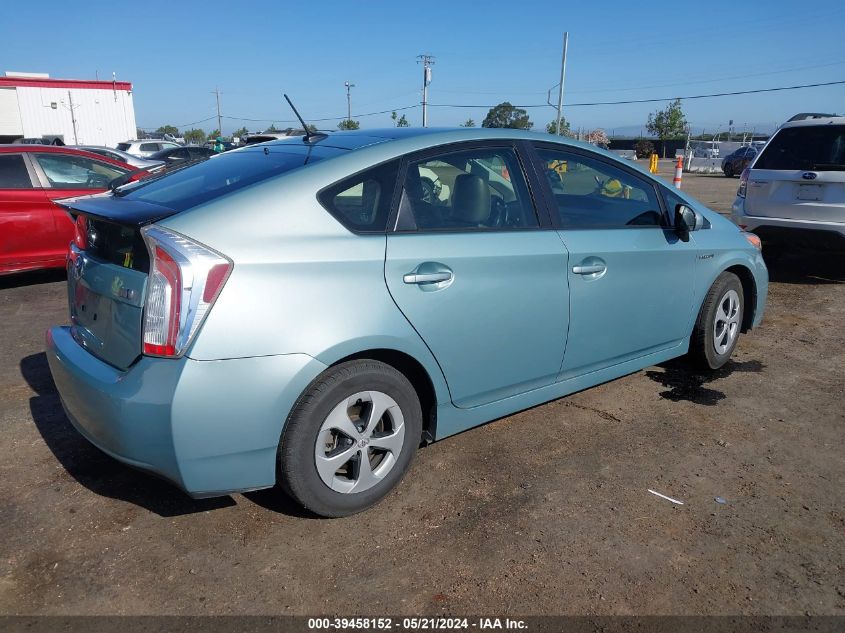 2013 Toyota Prius Four VIN: JTDKN3DU0D5630067 Lot: 39458152