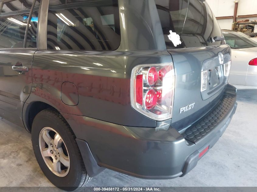 2006 Honda Pilot Ex-L VIN: 2HKYF18666H554011 Lot: 39458172