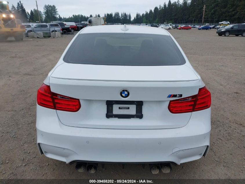 2015 BMW M3 VIN: WBS3C9C59FP803916 Lot: 39458202