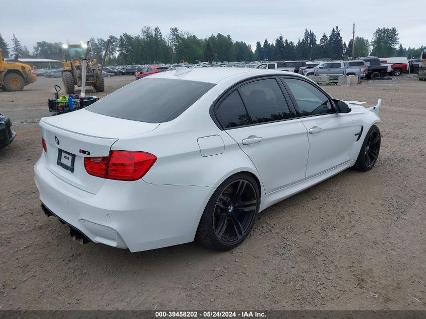 2015 BMW M3 VIN: WBS3C9C59FP803916 Lot: 39458202