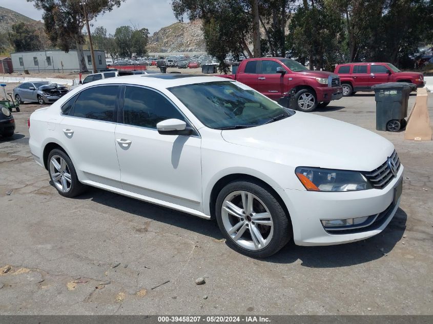 2013 Volkswagen Passat 2.0L Tdi Sel Premium VIN: 1VWCN7A3XDC129607 Lot: 39458207