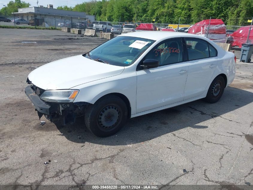 2015 Volkswagen Jetta 2.0L S VIN: 3VW2K7AJ9FM300495 Lot: 39458220