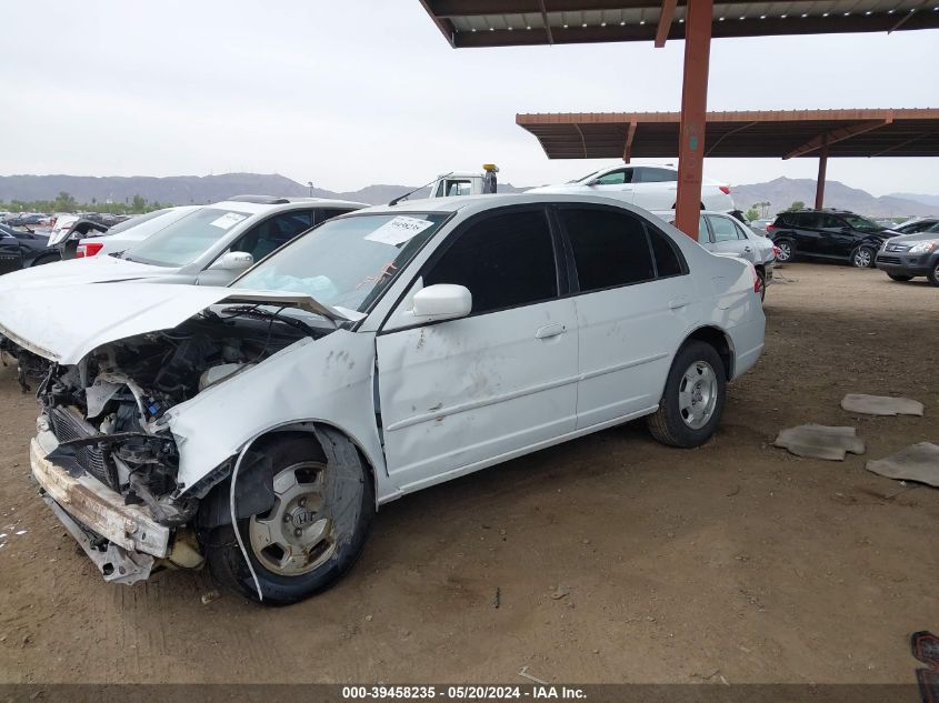 2003 Honda Civic Hybrid VIN: JHMES966X3S024586 Lot: 39458235