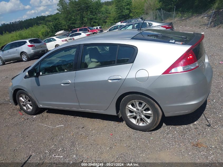 2010 Honda Insight Ex VIN: JHMZE2H72AS006666 Lot: 39458249