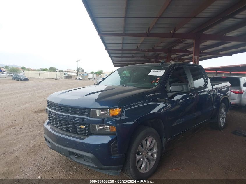 2022 Chevrolet Silverado 1500 Ltd 2Wd Short Bed Custom VIN: 3GCPWBEK7NG173889 Lot: 39458250