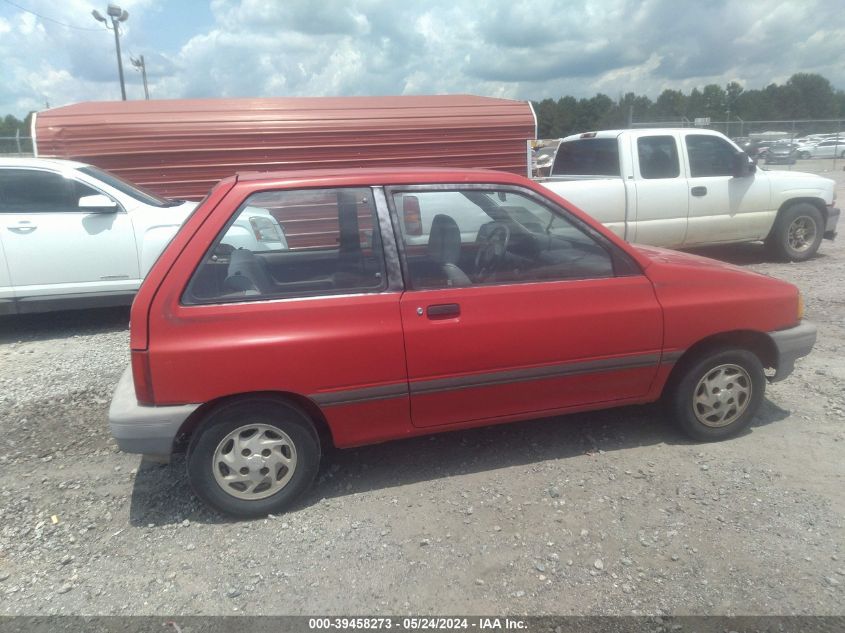 1988 Ford Festiva L VIN: KNJBT06KXJ6198106 Lot: 39458273