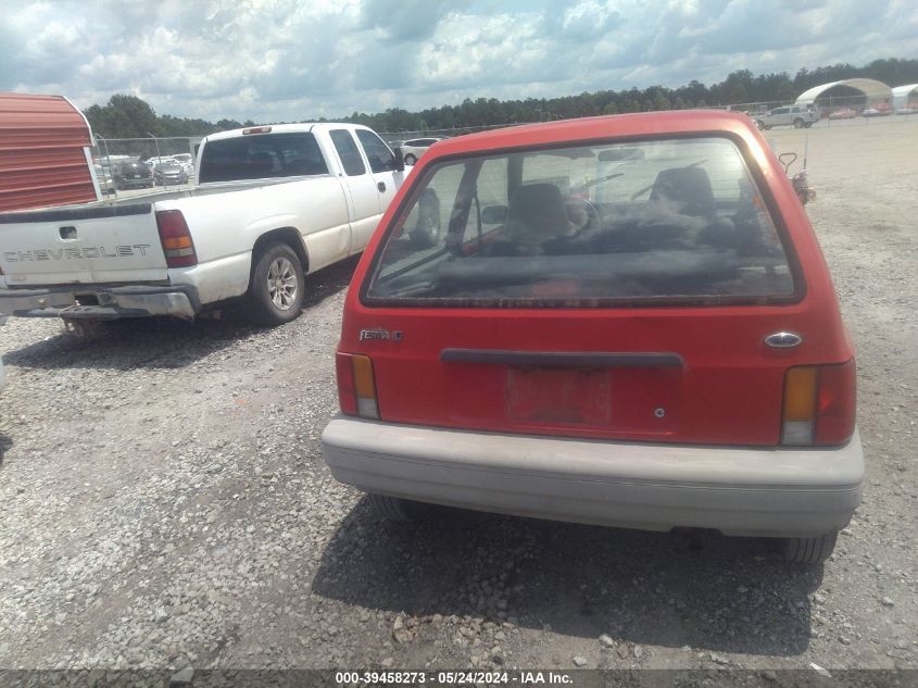 1988 Ford Festiva L VIN: KNJBT06KXJ6198106 Lot: 39458273