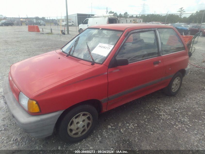 1988 Ford Festiva L VIN: KNJBT06KXJ6198106 Lot: 39458273