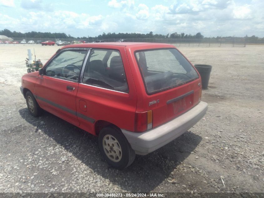 1988 Ford Festiva L VIN: KNJBT06KXJ6198106 Lot: 39458273