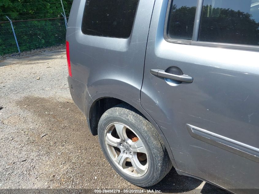 2013 Honda Pilot Ex-L VIN: 5FNYF4H59DB022045 Lot: 39458279