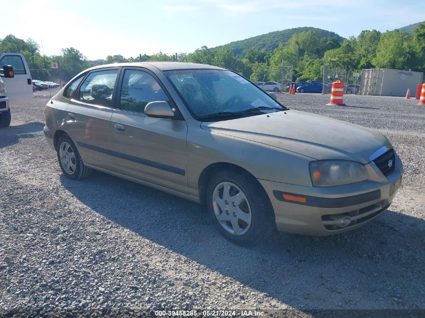 2006 Hyundai Elantra Gls/Gt VIN: KMHDN56D96U199654 Lot: 39458285