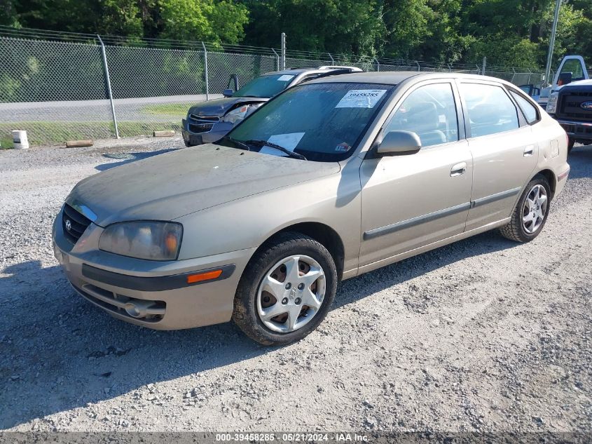 2006 Hyundai Elantra Gls/Gt VIN: KMHDN56D96U199654 Lot: 39458285