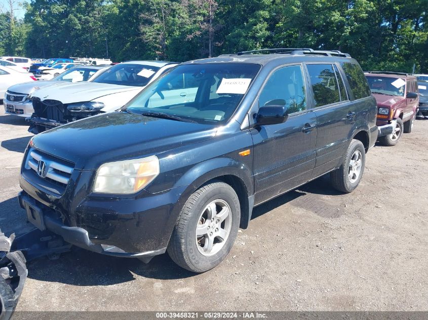 2006 Honda Pilot Ex-L VIN: 5FNYF28506B020966 Lot: 39458321