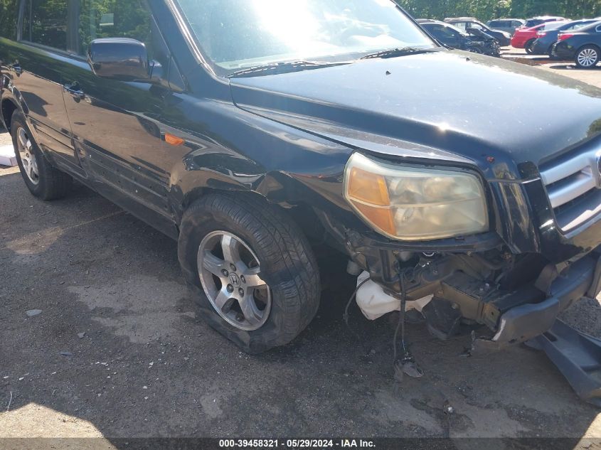 2006 Honda Pilot Ex-L VIN: 5FNYF28506B020966 Lot: 39458321