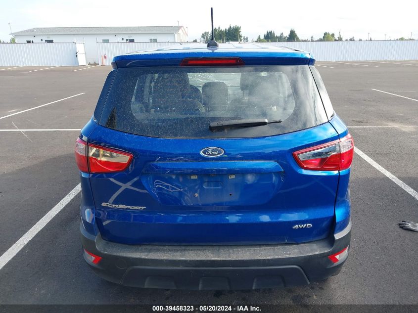 2021 Ford Ecosport S VIN: MAJ6S3FL0MC433092 Lot: 39458323