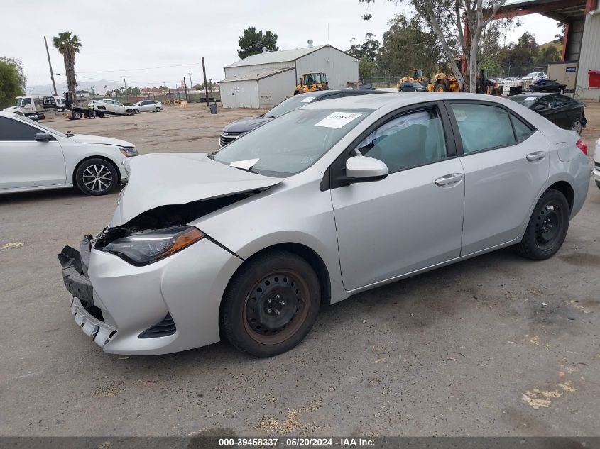 2019 Toyota Corolla Le VIN: 05YFBURHEXKP89117 Lot: 39458337