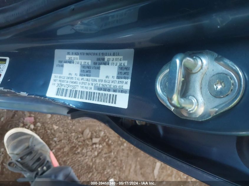 2015 MAZDA MAZDA3 I GRAND TOURING - 3MZBM1W70FM158977