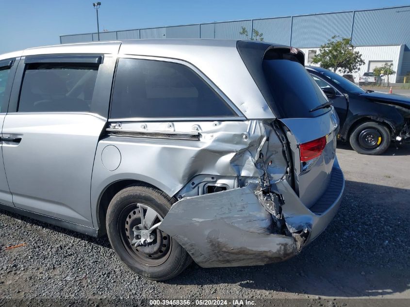 2015 Honda Odyssey Lx VIN: 5FNRL5H25FB029697 Lot: 39458356