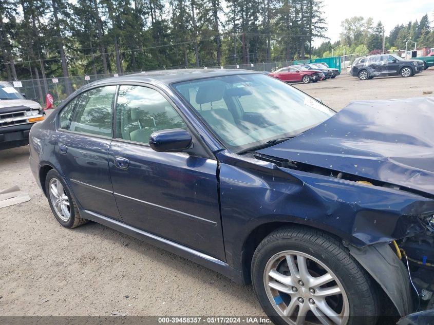 2006 Subaru Legacy 2.5I VIN: 4S3BL626367200214 Lot: 39458357