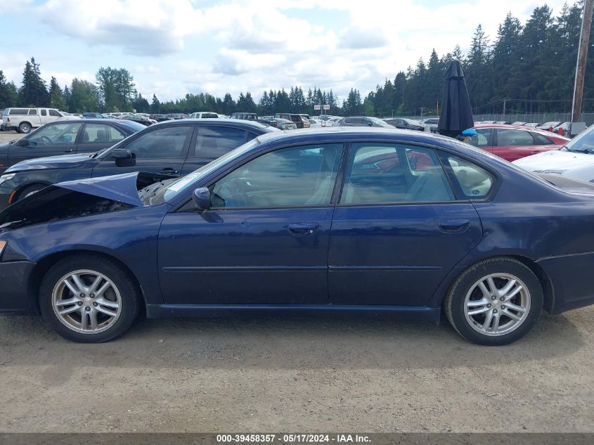 2006 Subaru Legacy 2.5I VIN: 4S3BL626367200214 Lot: 39458357